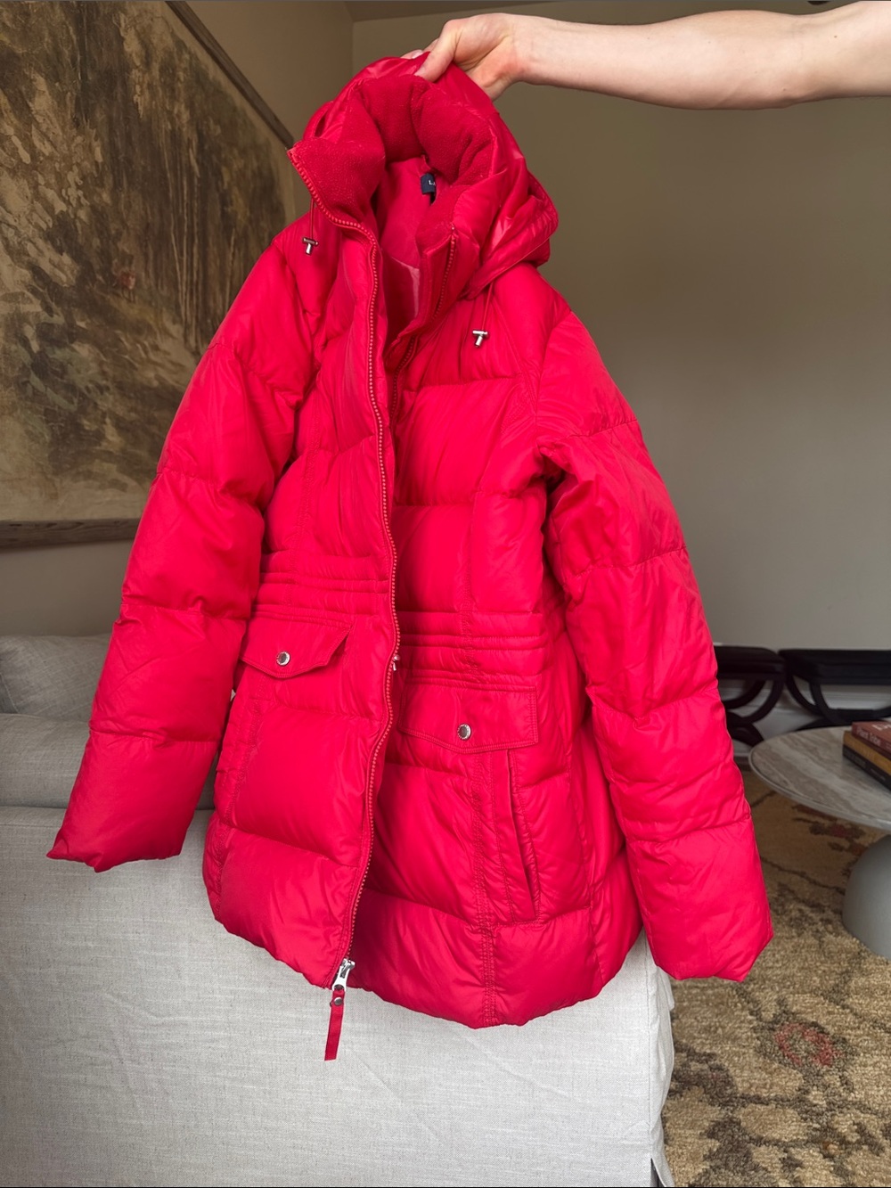 Lands’ End Red Winter Coat